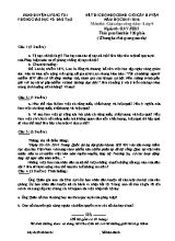 Đề thi chọn học sinh giỏi cấp huyện môn Giáo dục công dân Lớp 9 - Năm học 2015-2016 - Phòng GD & ĐT Lương Tài (Có đáp án)